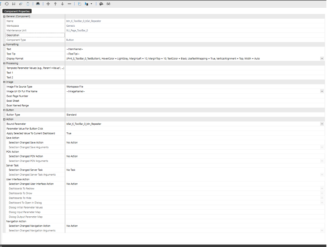Standard Button Properties