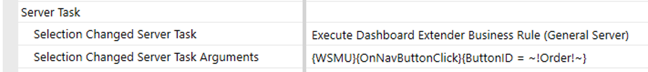 Server Task Arguments